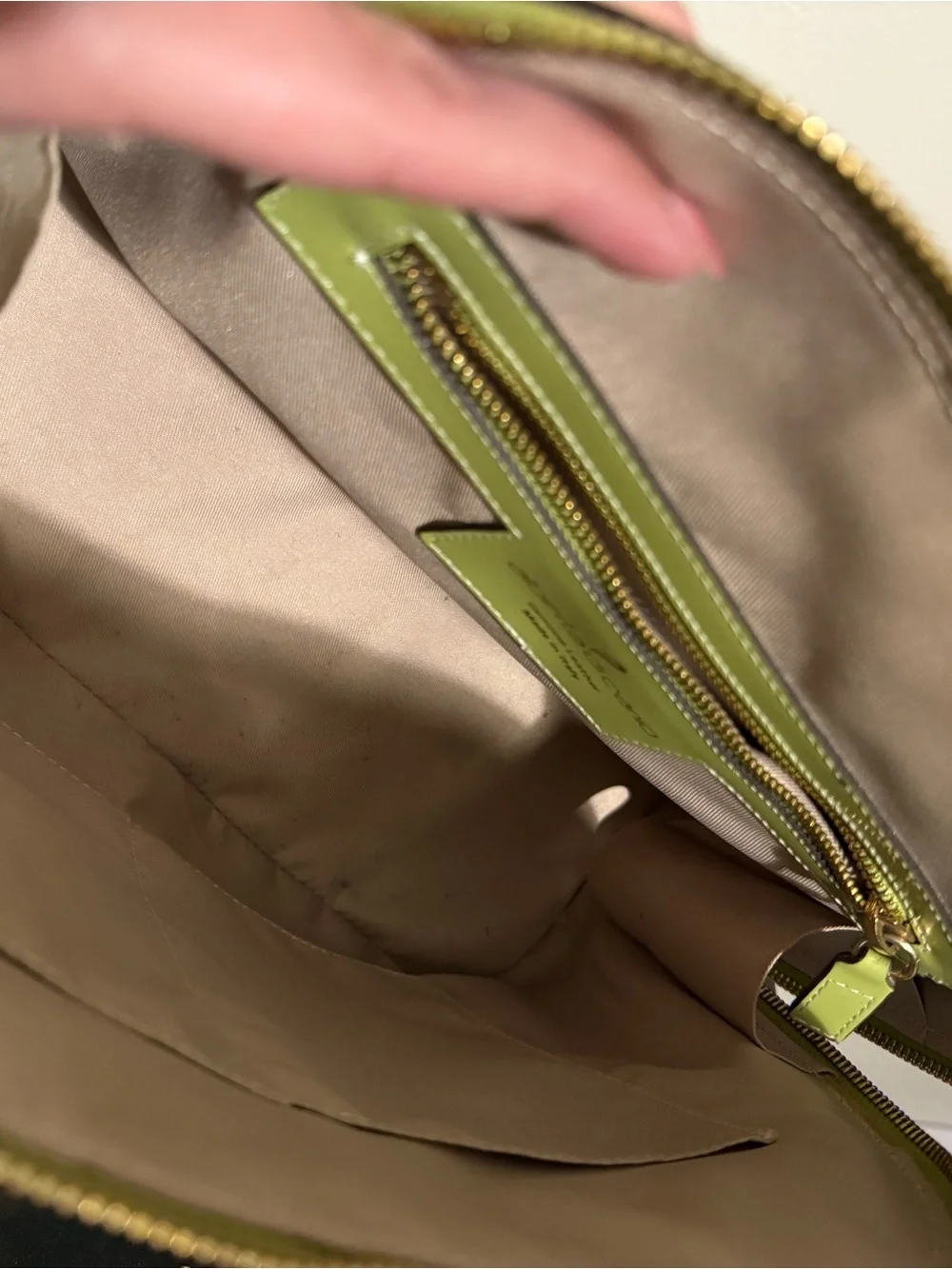 Alberta Di Canio Granny Smith Apple Green Dome Satchel